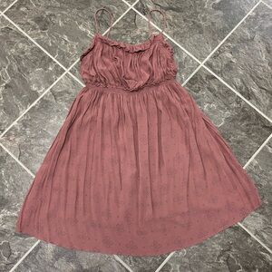 NWOT Free People Mauve Ruched Smocked Blouse - Size M